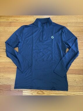 JumGear Pullover Shirt Men’s Large Blue  1/4 Zip Lightweight Athleticwear New